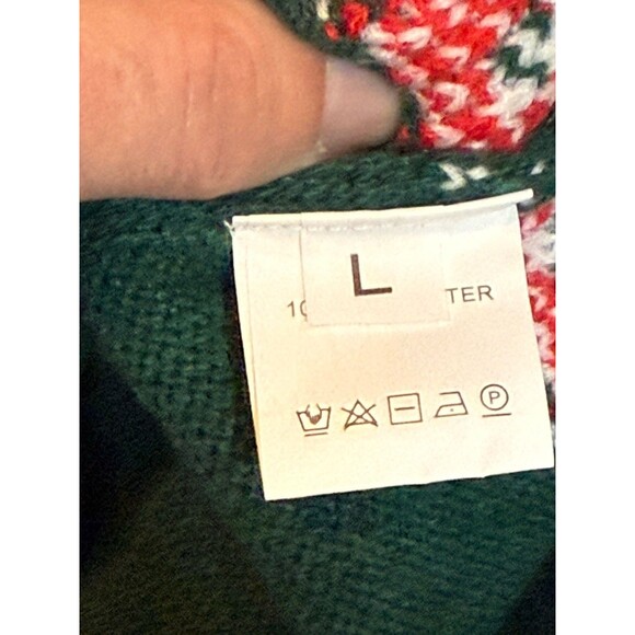 Fair Aisle Women’s Christmas Sweater Medium Green Christmas Trees No Brand - Picture 3 of 7
